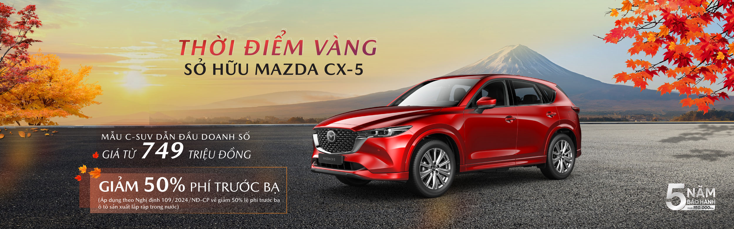 Mazda CX-5 khuyến mãi tháng này